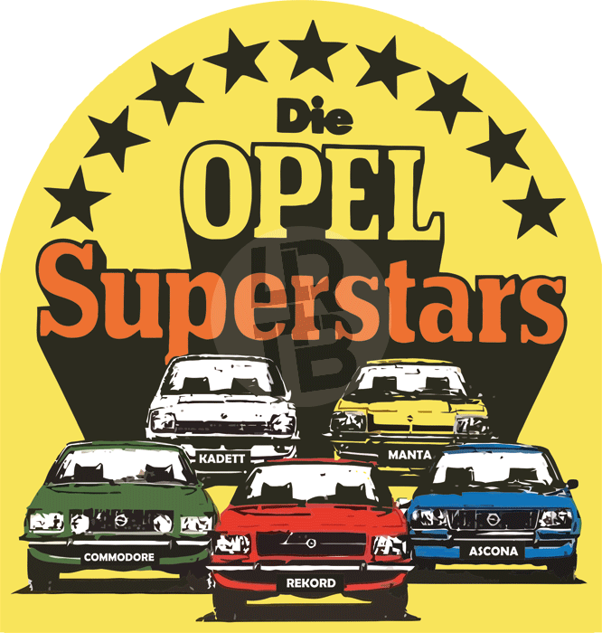 Opel Aufkleber Emblem 125 Jahre Jubiläum Kadett Rekord Manta sehr hochwertig Rar 